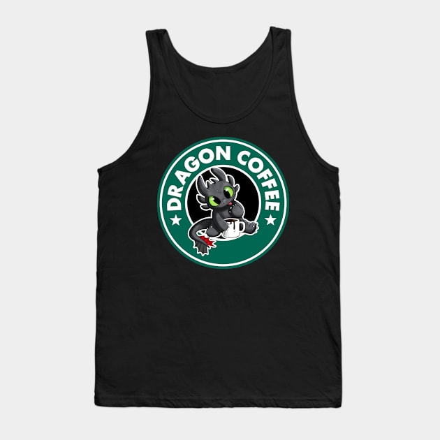 Dragon Coffee Tank Top by peekxel